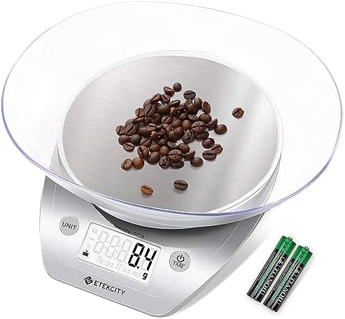 Etekcity 0.1g Digital Scale With Bowl (11 lb / 5 kg) — Weigh Hatchlings to Adults on One Scale