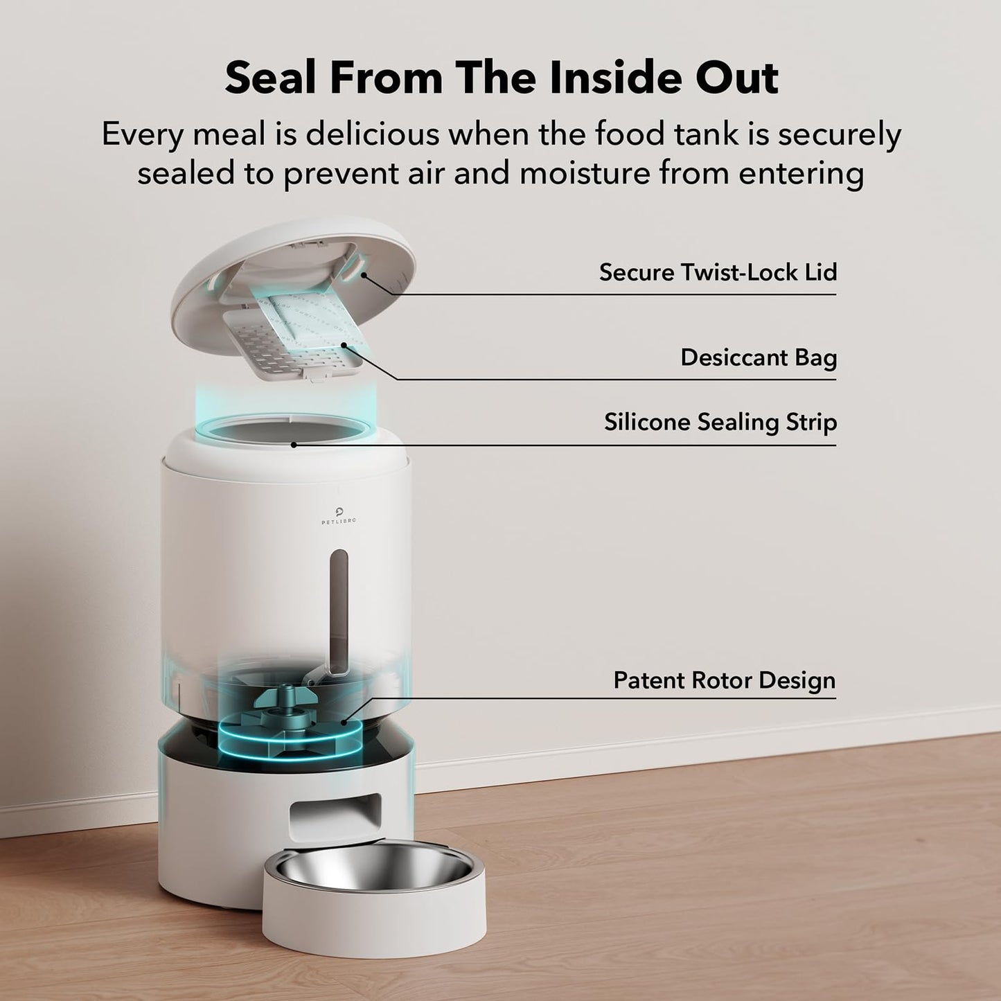 PETLIBRO Automatic WiFi Pet Feeder - 5L, Freshness Preservation, 10 Meals/Day