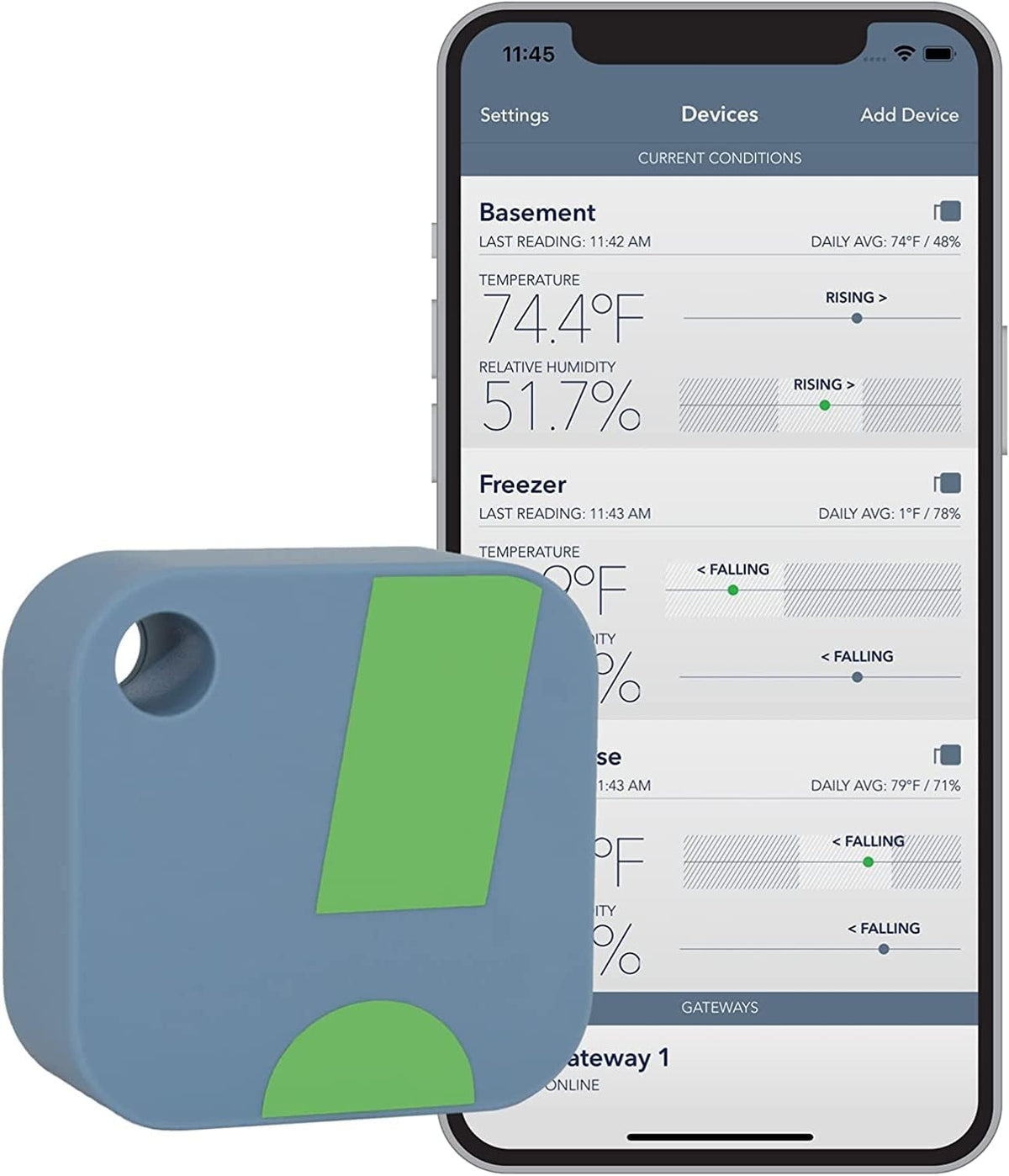 SensorPush HT1 Humidity & Temperature Logger — Alerts Before Your Collection's Climate Drifts