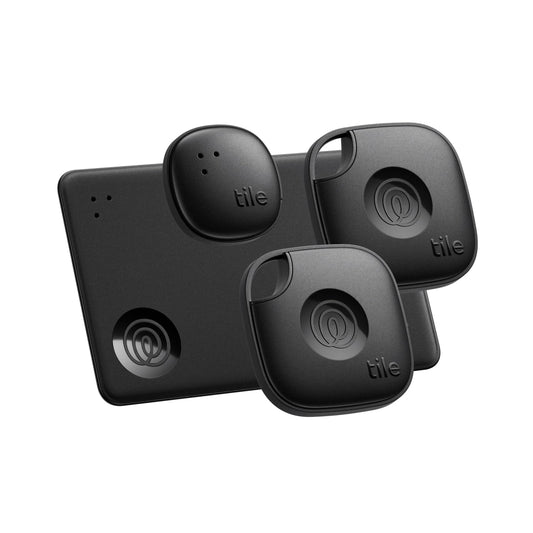 Tile Bluetooth Trackers 4-Pack - Includes Mates, Slim, and Sticker for easy item tracking.