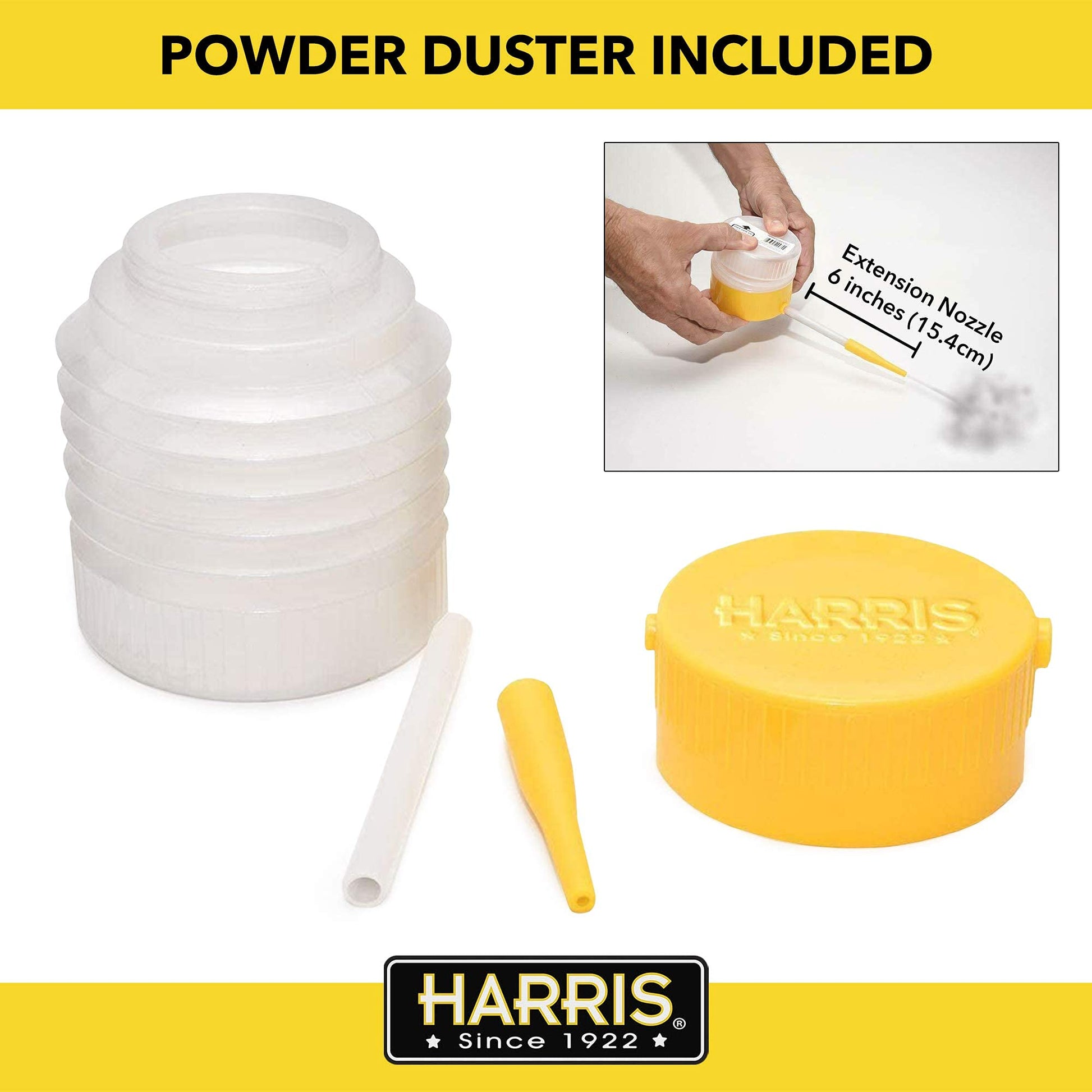 Harris Diatomaceous Earth 2lb with Powder Duster - Effective, eco-friendly pest solution with a convenient applicator for precision.