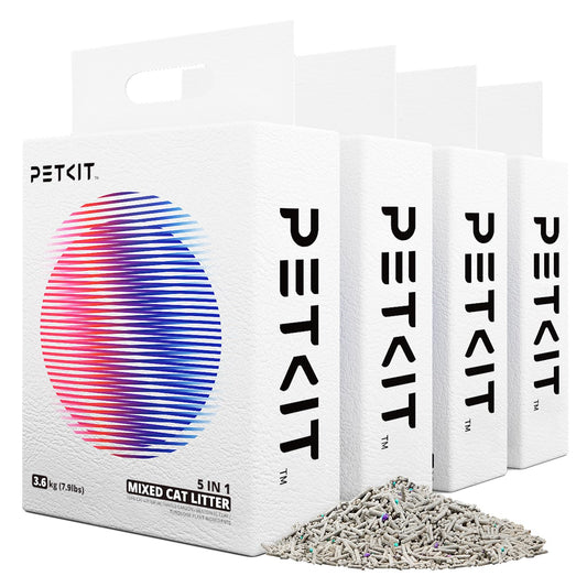 PETKIT Mixed Cat Litter – Fast Clumping, Flushable, Ultra Absorbent, Low Dust Formula.