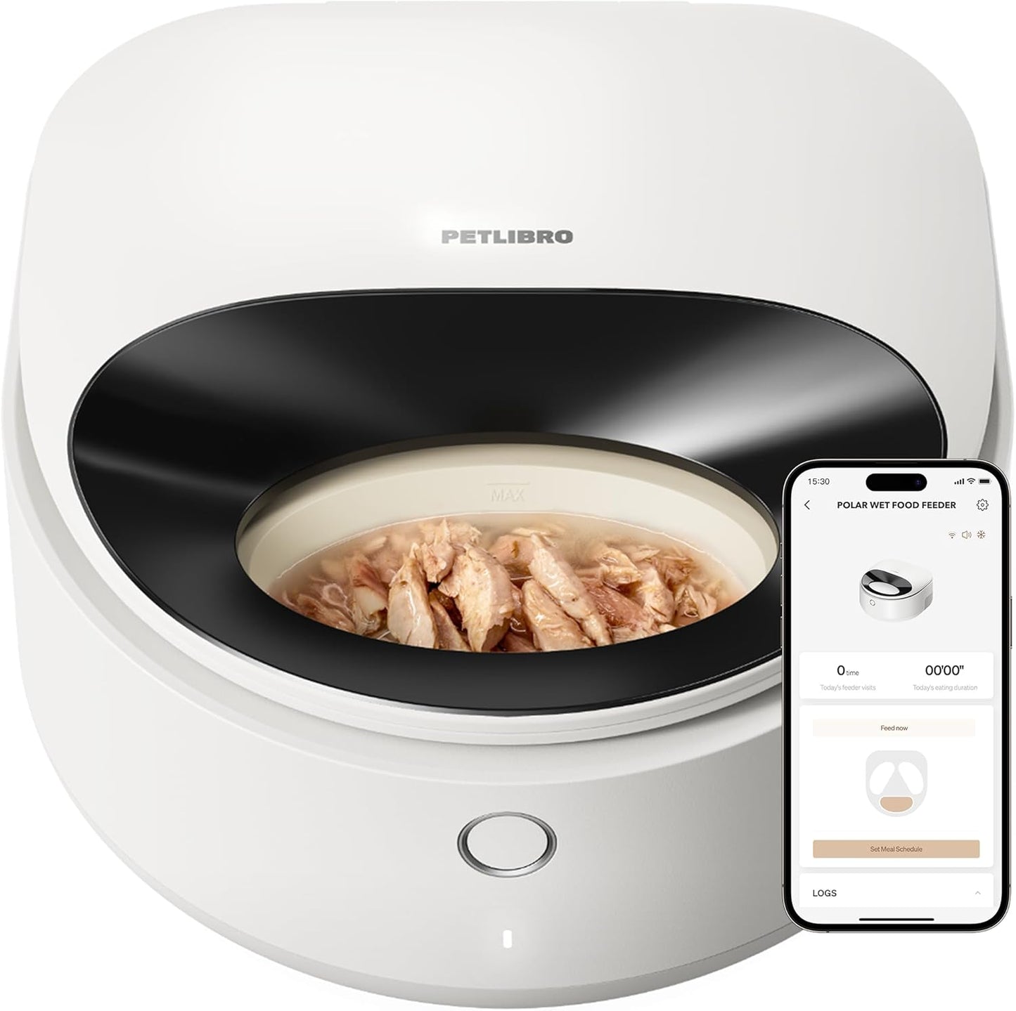 PETLIBRO Automatic Refrigerated Wet Food Dog/Cat Feeder with Upgraded APP Control, 3 Days/Meals of Freshness 3 Semiconductor Polar Cooling WiFi Timed