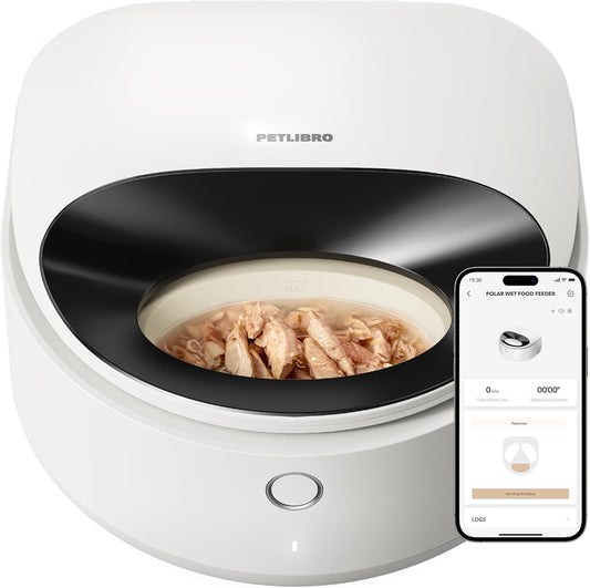 PETLIBRO Automatic Refrigerated Wet Food Dog/Cat Feeder with Upgraded APP Control, 3 Days/Meals of Freshness 3 Semiconductor Polar Cooling WiFi Timed