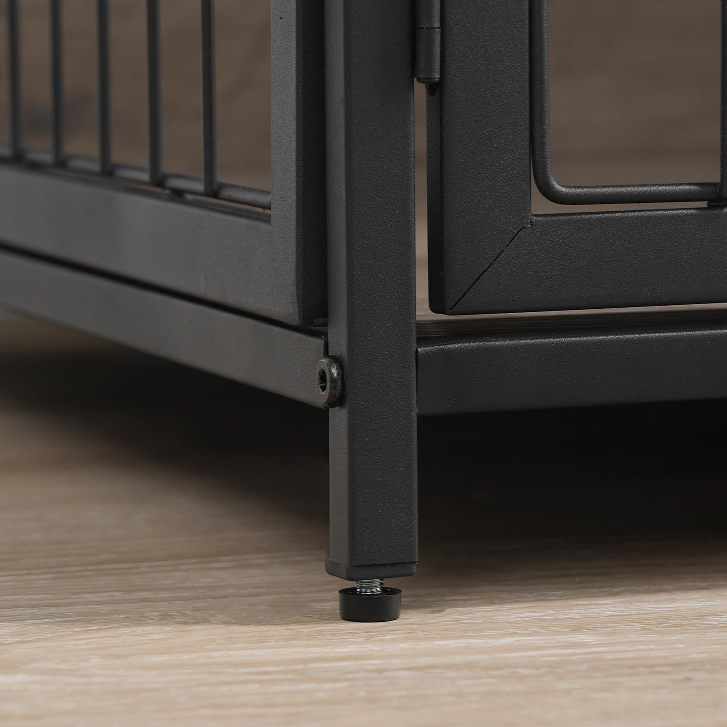 Dog Crate Furniture with Storage - 31.5" Heavy Duty, 3 Doors, Power Outlet