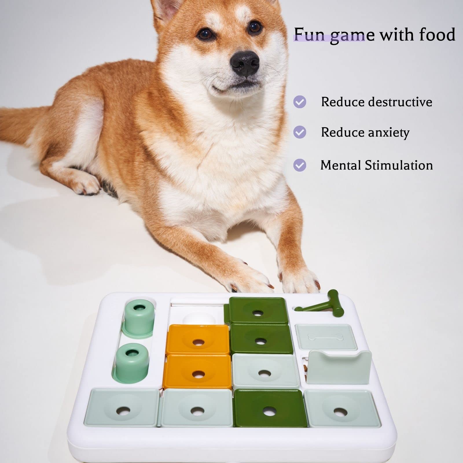 Barkwhiz 3-Level Dog Puzzle Toy - Encourage problem-solving and reward your dog's success with this challenging treat toy.
