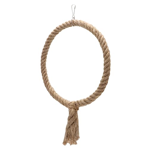 Round Bird Rope Swing Toy for Cage Décor
