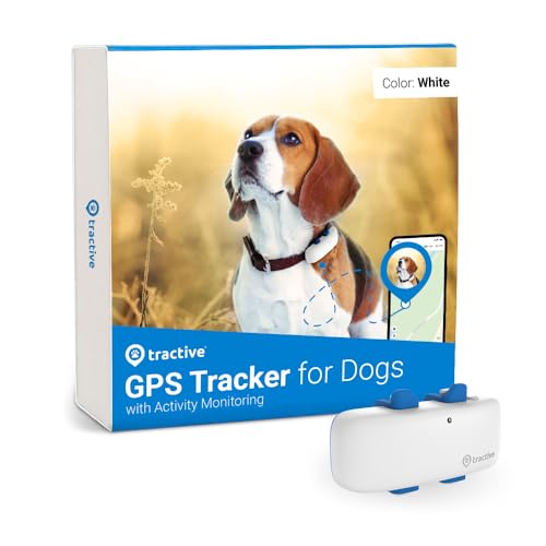Waterproof GPS Dog Tracker with Unlimited Range (White)