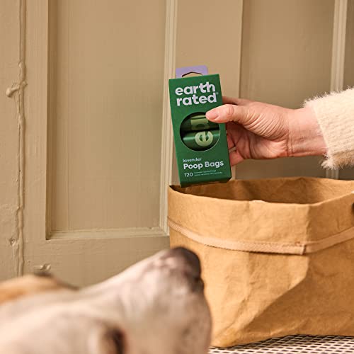 Earth Rated Lavender Scented Dog Poop Bags, 120 Count