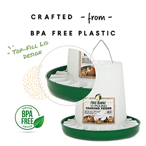 Stylish white poultry feeder to complement any coop décor