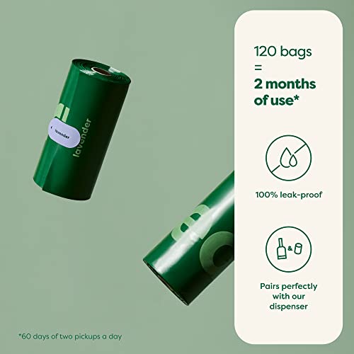 Earth Rated Lavender Scented Dog Poop Bags, 120 Count