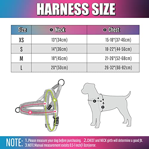 Didog Soft Mesh Padded Dog Vest Harness,Escape Proof/Quick Fit Reflective Dog Strap Harness, Easy for Training Walking (XS:Chest 15-18", Orange)