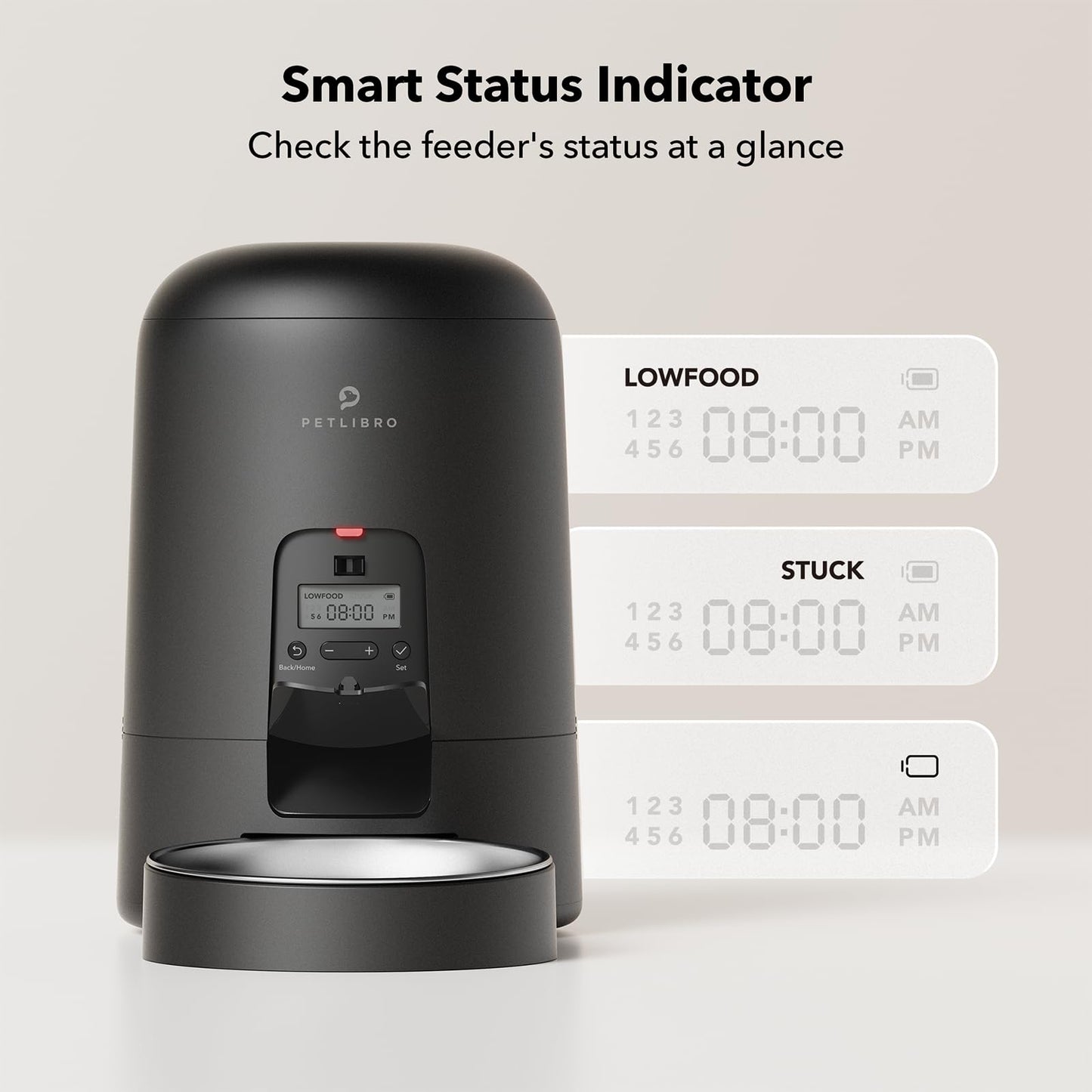 PETLIBRO Automatic Pet Dispenser - Long-Lasting 180-Day Battery, AIR Ti Features for Efficient Feeding.