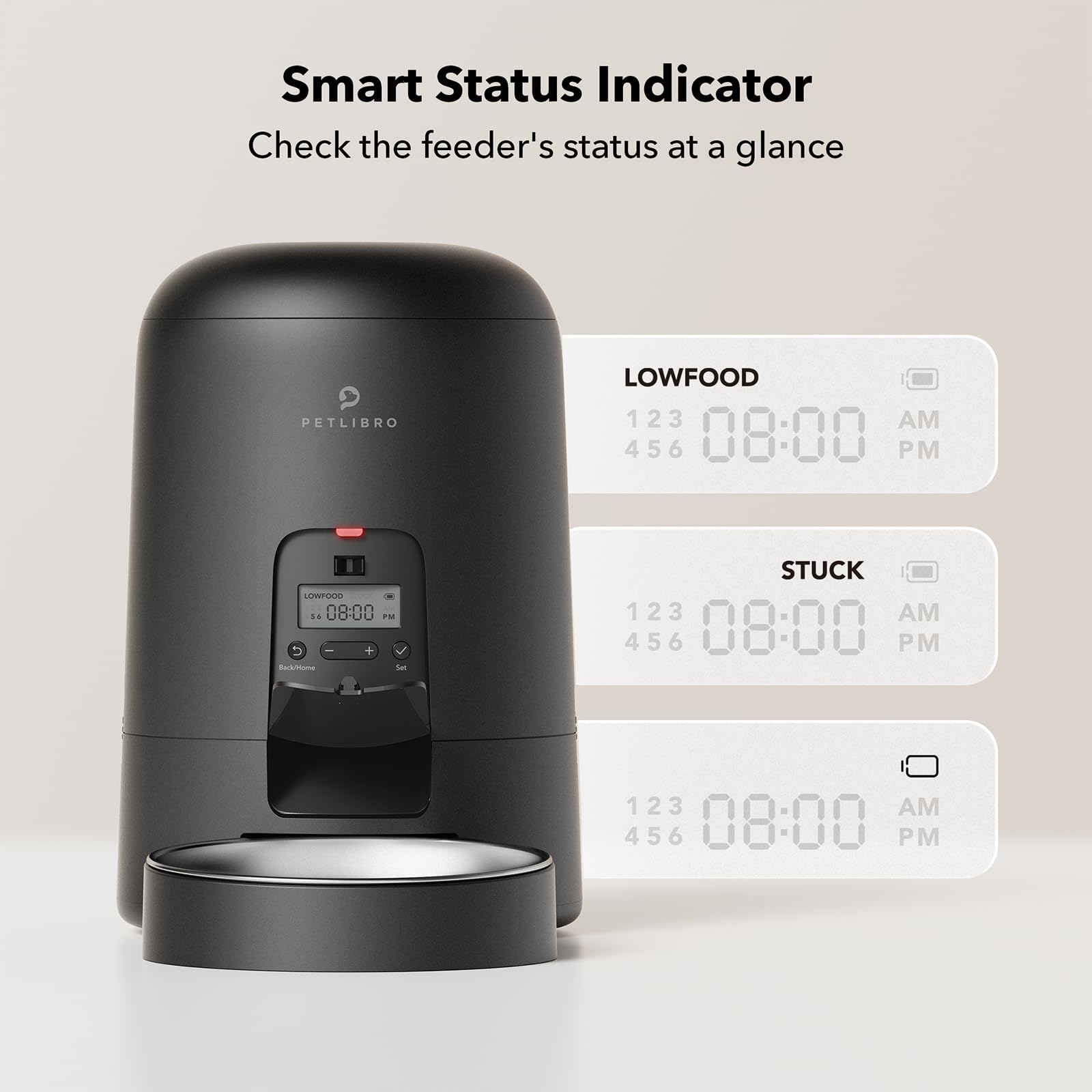 PETLIBRO Automatic Pet Dispenser - Long-Lasting 180-Day Battery, AIR Ti Features for Efficient Feeding.