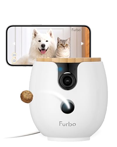 Furbo Mini 360 2K Pet Camera — See, Talk & Toss Treats From Anywhere, No Subscription Needed