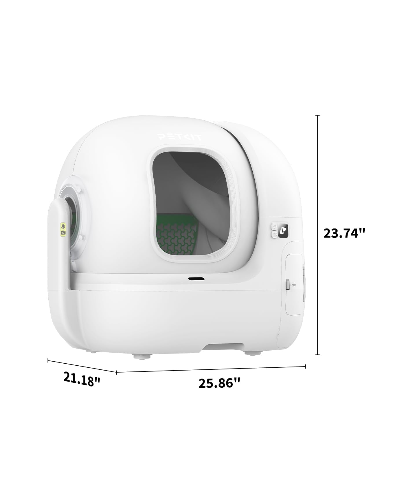 AI-Powered PETKIT PUROBOT MAX PRO – Self-Cleaning Litter Box with Camera & Remote Monitoring.