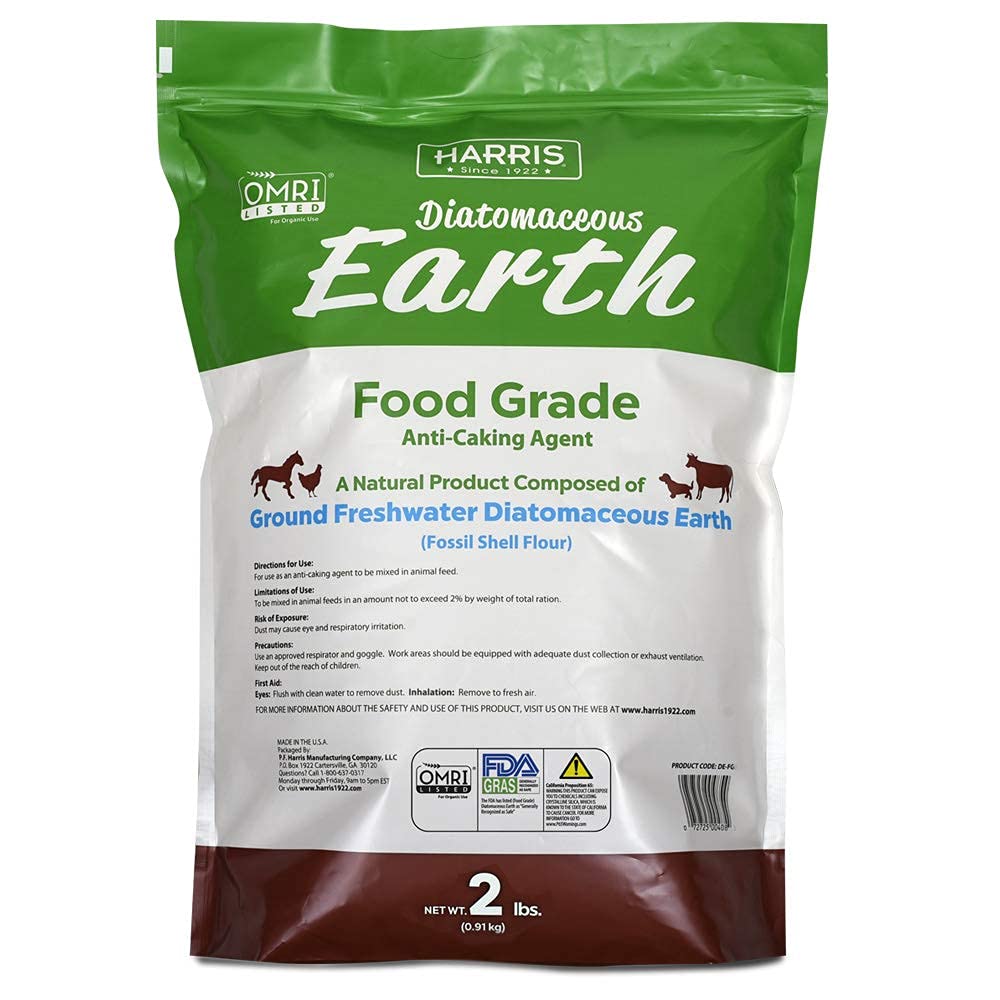 2lb Harris Diatomaceous Earth + Duster - Non-toxic pest repellent, perfect for controlling insects safely indoors and outdoors.
