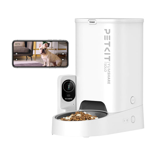 PETKIT Automatic Pet Feeder - Smart feeder with HD video, WiFi connectivity, 2-way audio, and app control for seamless pet care.