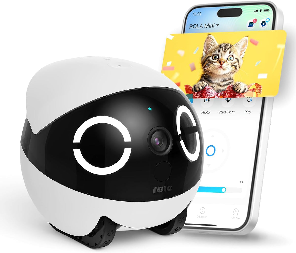 Enabot ROLA Mini 2K Pet Camera Robot — the Camera That Drives to Your Pet