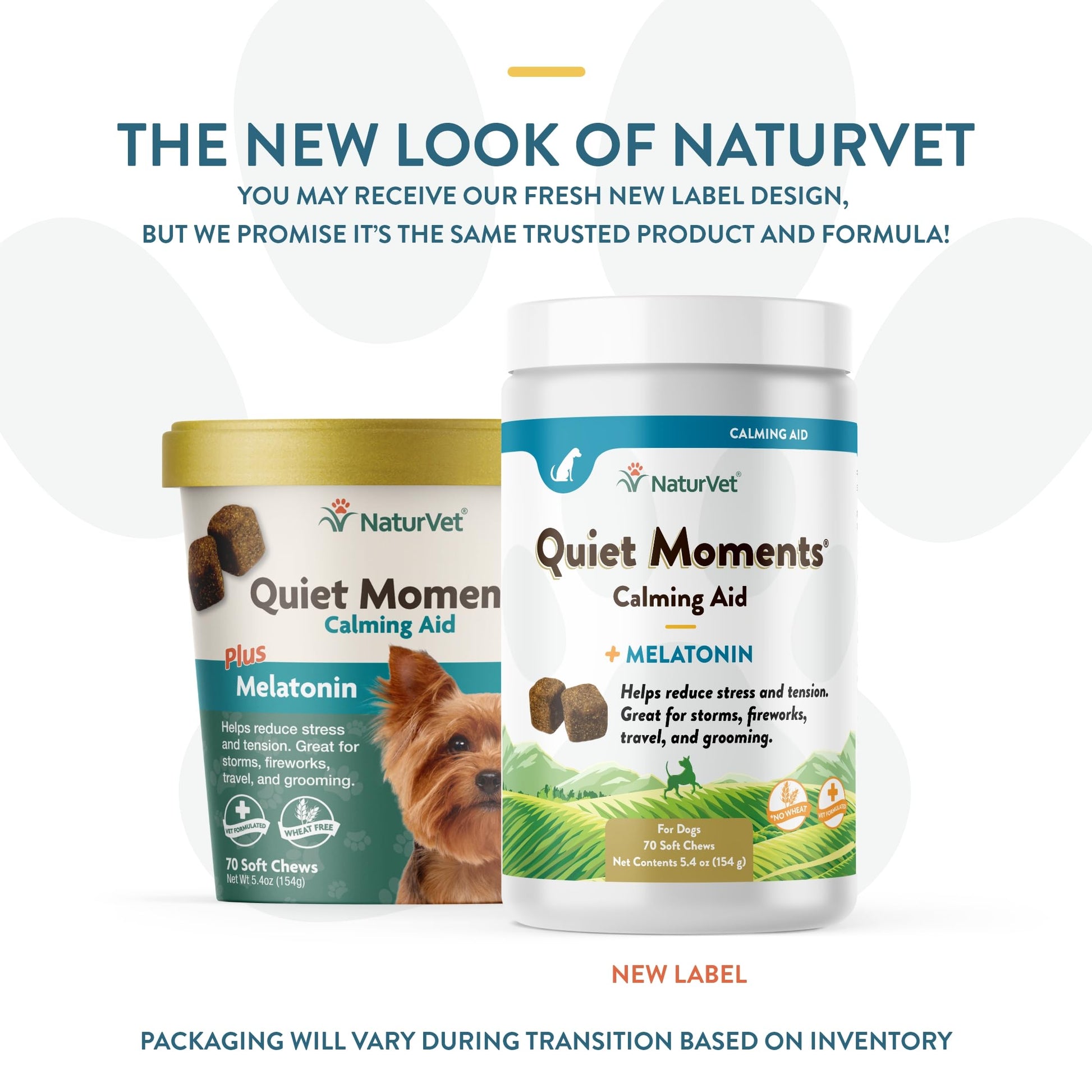 Dog Calming Treats for Thunderstorms, Fireworks & Travel – NaturVet Quiet Moments