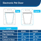 Electronic Smart Dog Door - Customizable Access Control, Collar-Activated, Ideal for Large Pets.