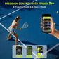 TENNIIX Basic Portable AI Tennis Ball Machine & Robot – Voice & App Controlled, 18.7 lbs, Gray