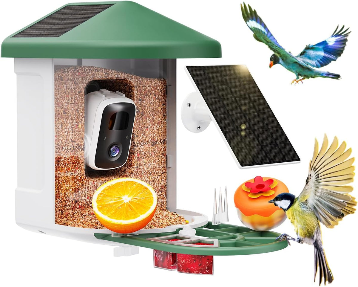 Harymor Smart Bird Feeder With Camera (2K, Dual Solar) — AI Bird ID Without the Birdfy Price
