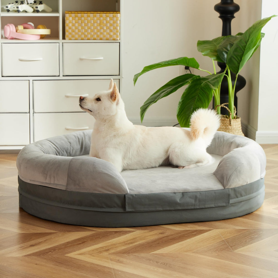 Orthopedic Dog Bed Large Breed with Memory Foam, 10" Thick