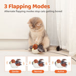 Load image into Gallery viewer, Cat Toys Rechargeable Flapping Bird Sparrow, Lifelike Chirp Tweet, Touch Activated Exercise for All Breeds w/ Catnip
