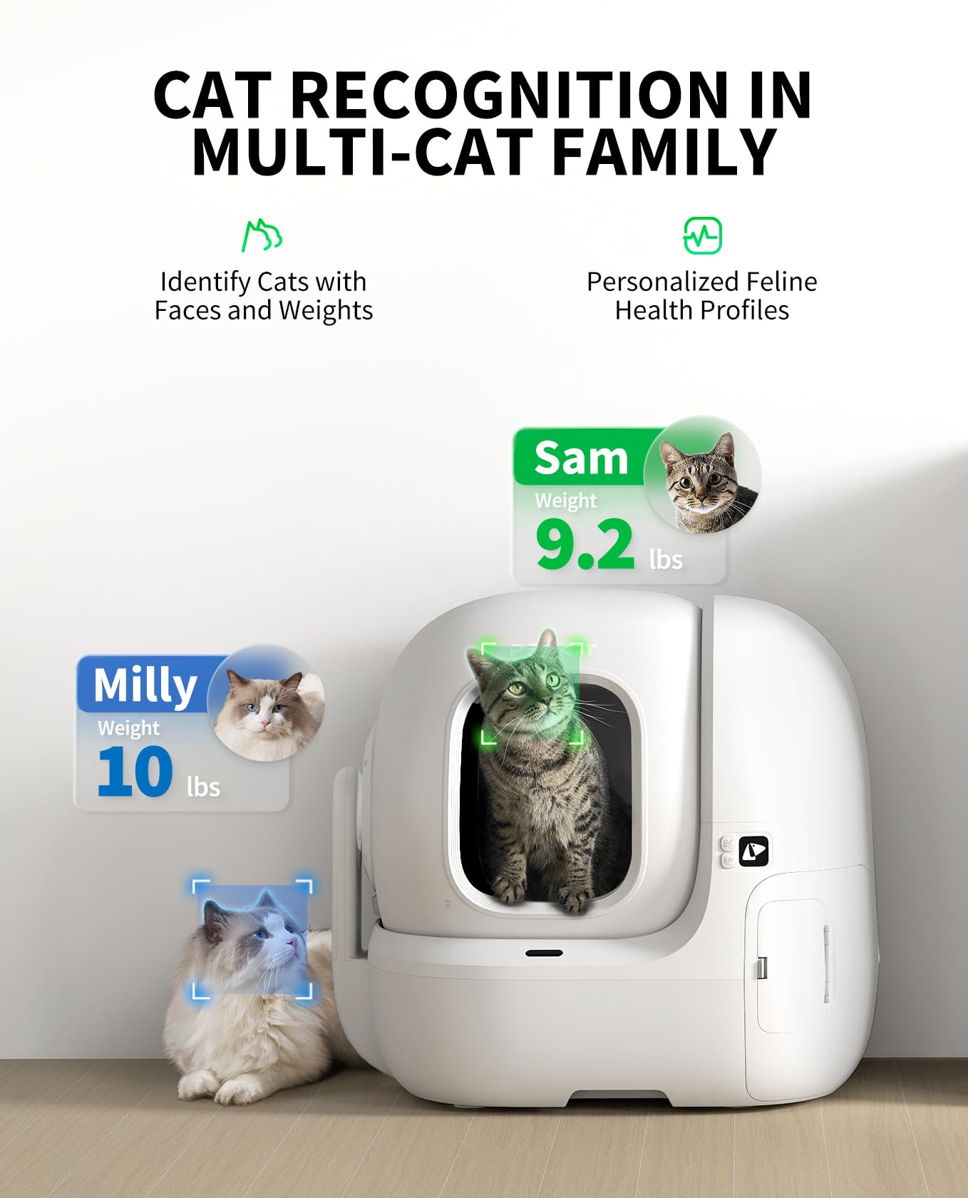 PETKIT PUROBOT MAX PRO AI Self-Cleaning Cat Litter Box - 210° Camera, WiFi Control