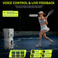 TENNIIX Basic Portable AI Tennis Ball Machine & Robot – Voice & App Controlled, 18.7 lbs, Gray