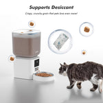 Load image into Gallery viewer, Large Capacity Automatic Cat Food Dispenser with LCD Screen, Large Food Tray, Battery Operated and Timed, Up to 50 Portions 6 Meals Per Day
