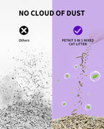 Load image into Gallery viewer, PETKIT Mixed Cat Litter Fast Clumping,Flushable,Ultra Absorbent, 100% Natural Ingredients Litter,Water Dissolvable,Really Dust-Free,Low Tracking Bentonite Tofu Litter (8lb×4 Bags)
