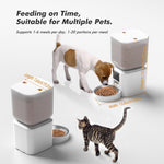 Load image into Gallery viewer, Large Capacity Automatic Cat Food Dispenser with LCD Screen, Large Food Tray, Battery Operated and Timed, Up to 50 Portions 6 Meals Per Day
