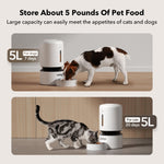 Load image into Gallery viewer, PETLIBRO Automatic 5G WiFi Pet Feeder with Freshness Preservation, 5L Timed with Low Food Sensor, Up to 10 Meals Per Day-White
