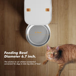 Load image into Gallery viewer, Large Capacity Automatic Cat Food Dispenser with LCD Screen, Large Food Tray, Battery Operated and Timed, Up to 50 Portions 6 Meals Per Day
