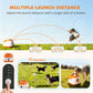 Automatic Dog Ball Launcher with 26-80 FT Distance, Automatic Ball Launcher for Medium and Large Dogs, Orange