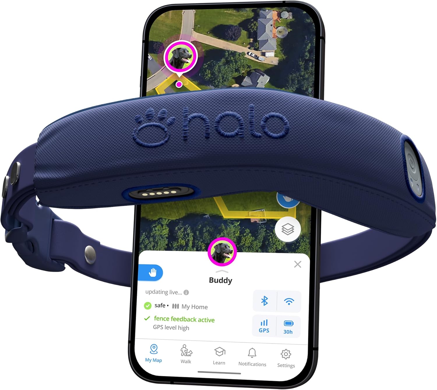 Halo Collar 4 – GPS Wireless Dog Fence and Training Collar for Dogs