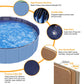 1Pc 160 X 160 X 30Cm-63.0 X 63.0 X 11.8Inch Foldable Pet Swimming Pool PVC Dog Swim Pool Bathing Tub Playmat Pools