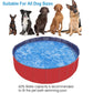 1Pc 160 X 160 X 30Cm-63.0 X 63.0 X 11.8Inch Foldable Pet Swimming Pool PVC Dog Swim Pool Bathing Tub Playmat Pools