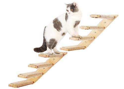 Cat Climbing Steps Wall Mounted 2PCS 4 Steps Reversible