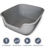 Load image into Gallery viewer, PetFusion Large Non-Stick Litter Box - Grey
