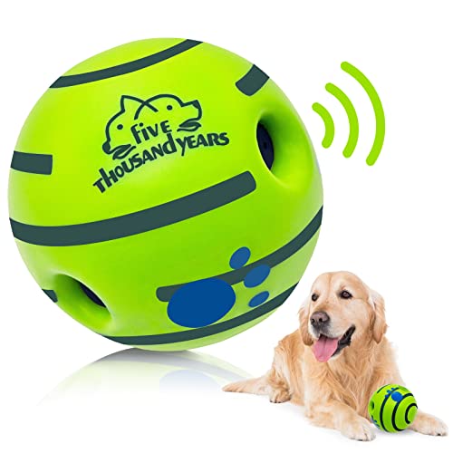 Large Interactive Wobble Giggle Ball - Durable Squeaky Chew Toy for Dogs of All Sizes.