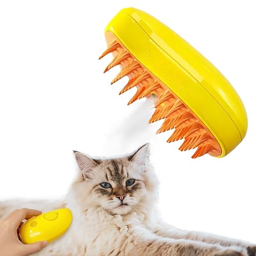 Hair Removal & Grooming Cat Steam Brush - Self-Cleaning 3-in-1 Innovative Tool.