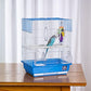 Blue Plastic Base Cage for Small Birds