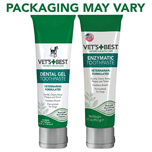 Dog Toothbrush & Enzymatic Toothpaste Kit for Cleaner Teeth