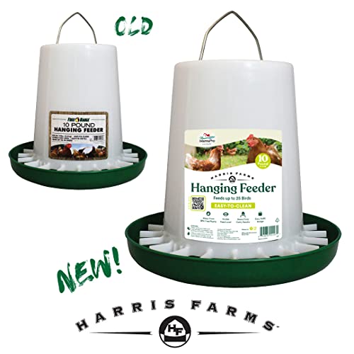 10 lb Harris Farms Free Range Hanging Poultry Feeder, White