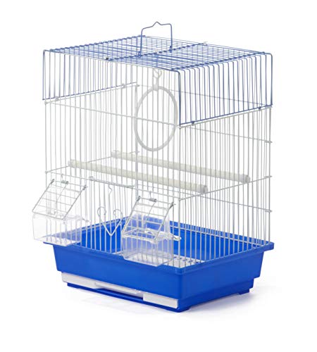 Blue Plastic Base Cage for Small Birds