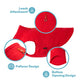 Pumpkin Fleece Dog Vest with Leash Ring - Large