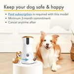 Load image into Gallery viewer, Furbo 360° Rotating Smart Dog Camera Treat Dispenser w/Subscription Required: Home Emergency Alerts w/Phone App | 2-Way Audio, Dog Tracking &amp; Treat Toss | Bark Detection [Premium Safety Package 2023]
